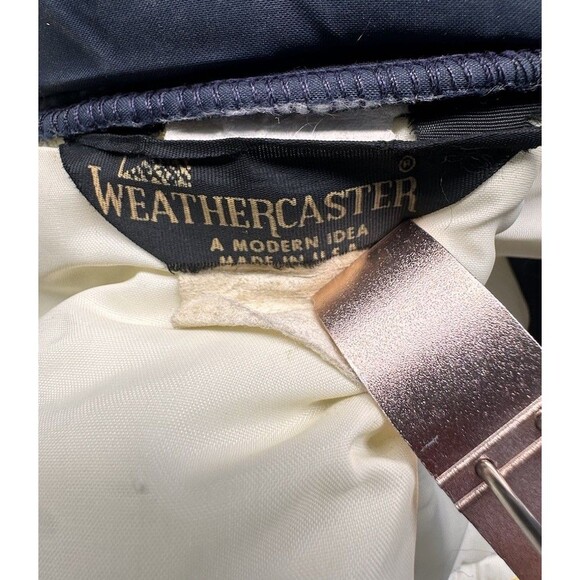 Vintage Ski Jacket Vest Weathercaster 70s 80s Blue Racing Ad Monroe Shocks SizeS - Picture 11 of 16